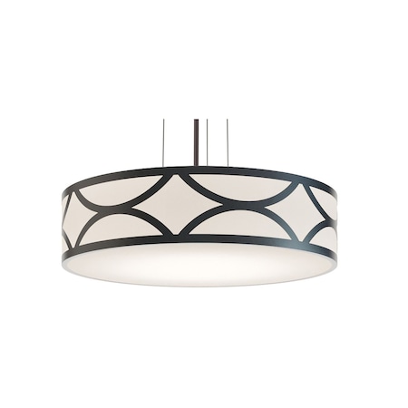 Afx Lake 24 in. LED Pendant - Black LAKP24LAJUDBK